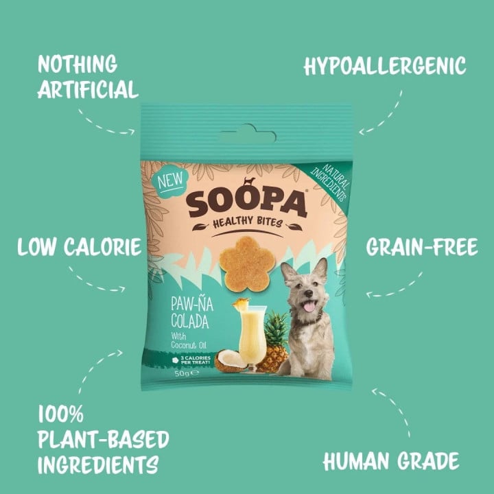 Paw-Na Colada skanėstai šunim, SOOPA