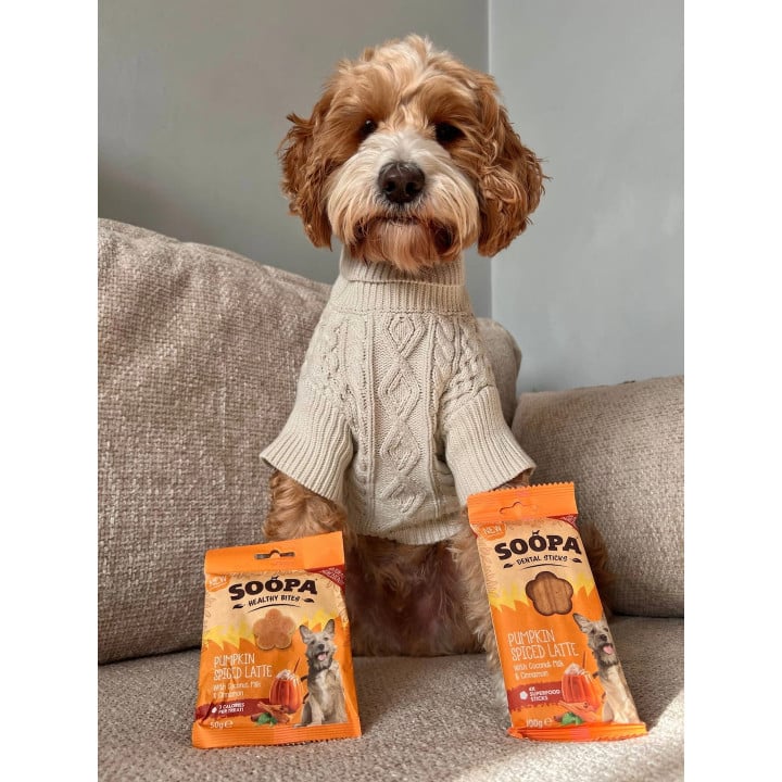 Pumpkin Spiced Latte Sticks lazdelės šunims, SOOPA
