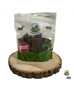 Stirnienos juostelės skanėstas šunims „Venison Strips“ 100% natūralios, 500g