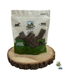 Ėrienos juostelės skanėstas šunims „Lamb Strips“ 100% natūralios, 500g