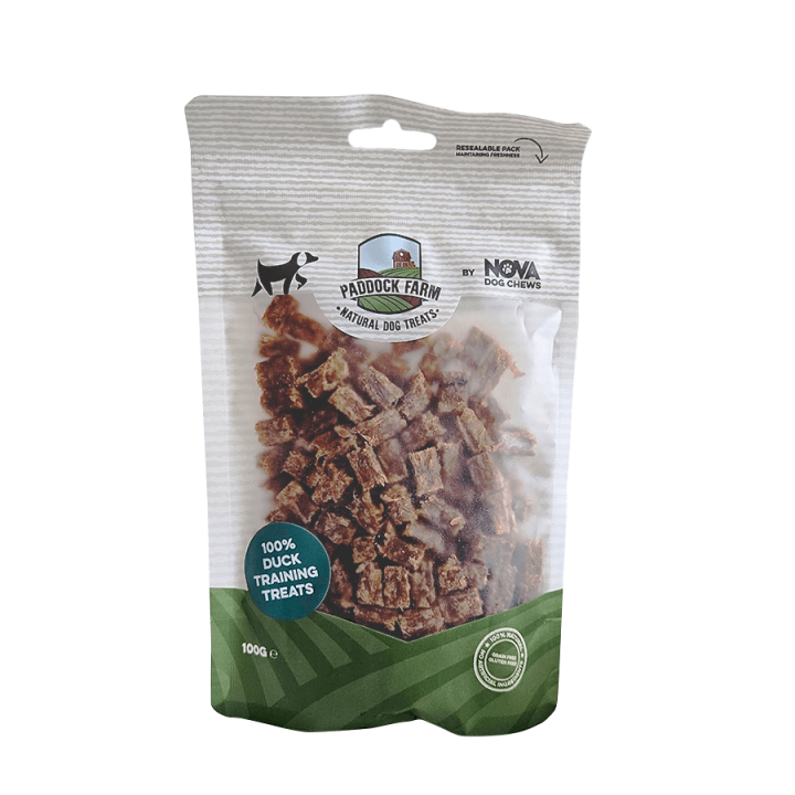 Skanėstai dresūrai šunims su antiena – Duck Training Treats, 100 g Paddock Farm