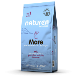 Naturea Naturals Adult & Puppies Mare Salmon sausas maistas šunims ir šuniukams su lašiša