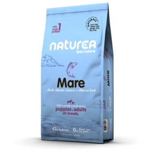 Naturea Naturals Adult & Puppies Mare Salmon sausas maistas šunims ir šuniukams su lašiša