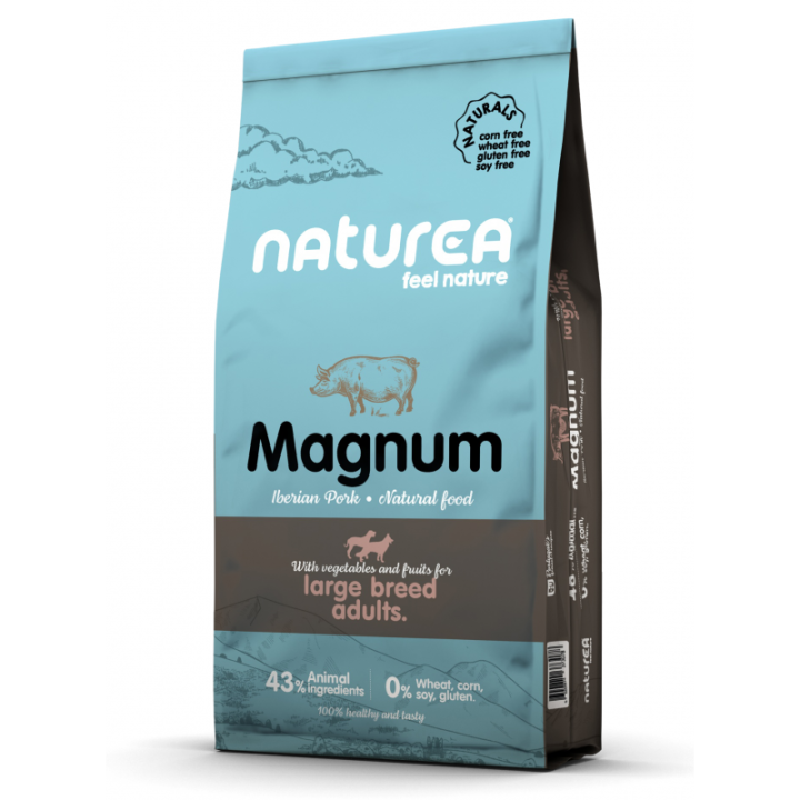Sausas maistas suaugusiems didelių veislių šunims su kiauliena – Naturea Naturals Adult Large Breed Iberian Pork