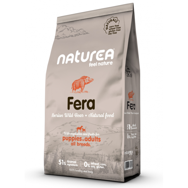 Naturea Naturals Adult & Puppies Wild Boar sausas maistas šunims ir šuniukams su šerniena