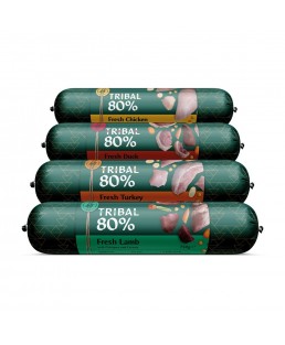 Gurmaniška dešra šunims su šviežia kalakutiena „Gourmet Sausage 80% Fresh Turkey“, TRIBAL