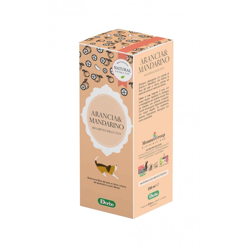 Šampūnas šunims su apelsinais ir mandarinais - stiprina ir gaivina kailį