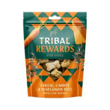 Skanėstai šunims su sūriu, morkomis ir saulėgrąžomis „Cheese, Carrot & Sunflower Seeds“ TRIBAL, 125g