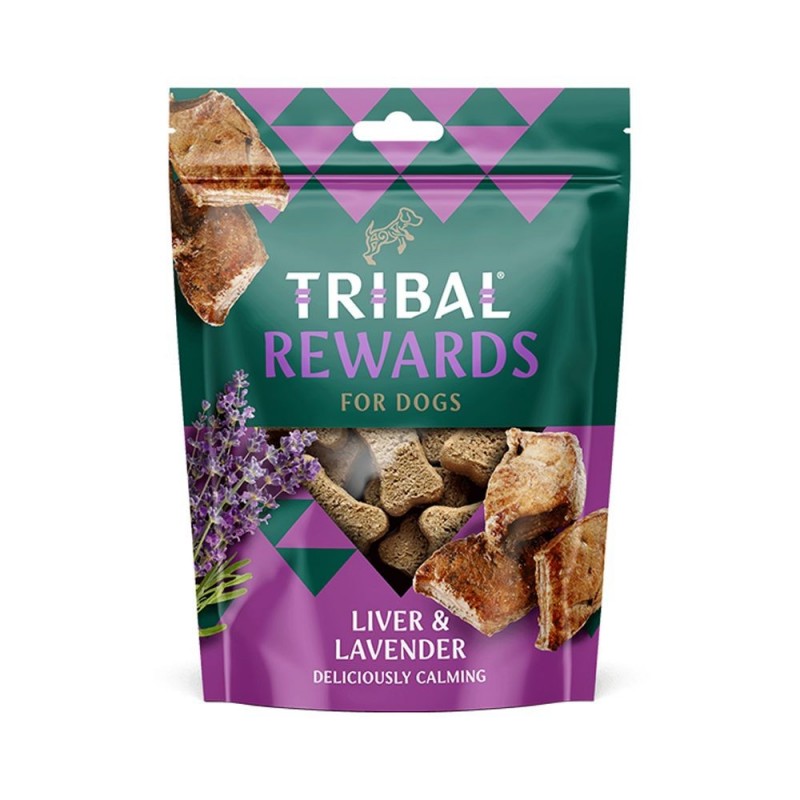 Skanėstai šunims su kepenėlėmis ir levandomis „Liver & Lavender“ TRIBAL, 125g