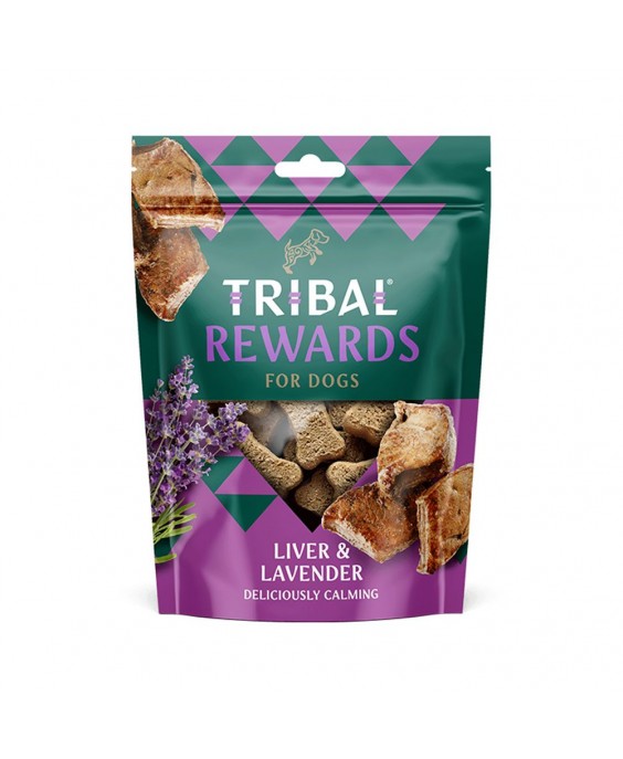 Skanėstai šunims su kepenėlėmis ir levandomis „Liver & Lavender“ TRIBAL, 125g