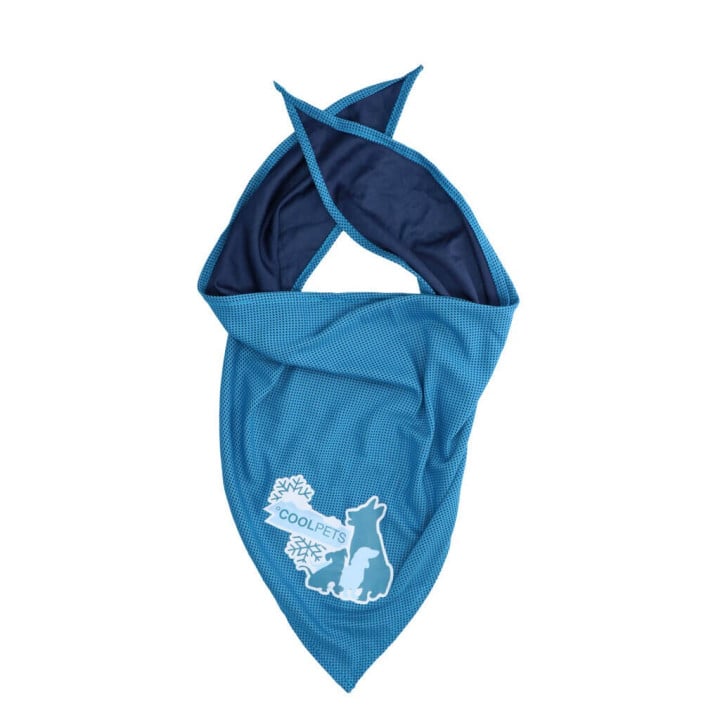 Vėsinanti skarelė vidutiniams šunims, CoolPets Cooling Bandana 45x45cm (M)