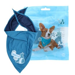 Vėsinanti skarelė vidutiniams šunims, CoolPets Cooling Bandana 45x45cm (M)