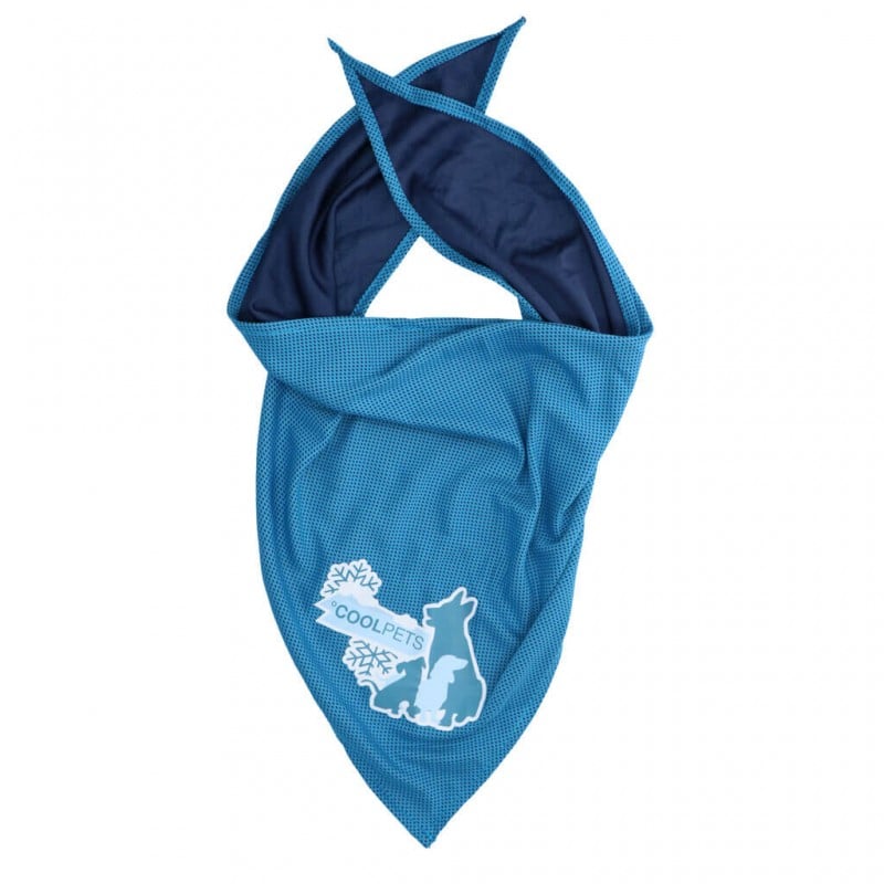 Vėsinanti skarelė dideliems šunims, CoolPets Cooling Bandana 60x60cm (L)