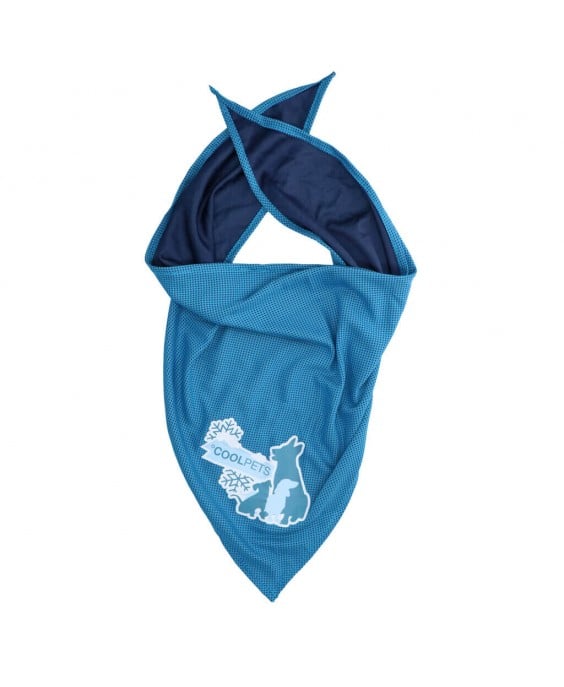 Vėsinanti skarelė dideliems šunims, CoolPets Cooling Bandana 60x60cm (L)