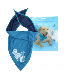 Vėsinanti skarelė dideliems šunims, CoolPets Cooling Bandana 60x60cm (L)