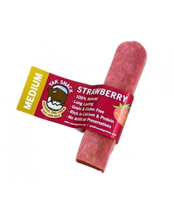 Jako sūris šunims su braškėmis, YAK SNACK, M dydis