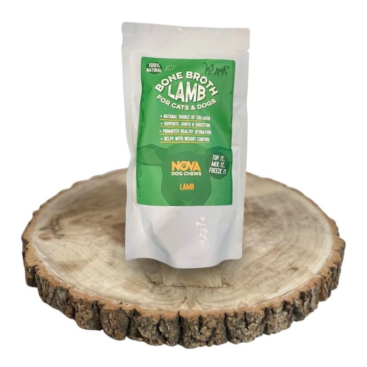 Ėrienos sultinys šunims ir katėms Lamb Bone Broth, 230ml