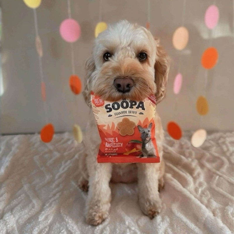 Soopa Healthy Bites šunų skanėstai su mango ir avietėmis (Mango & Raspberry), 50 g