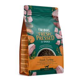 Šalto spaudimo suaugusių šunų maistas su kalakutiena – Tribal Fresh Pressed Adult Turkey