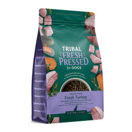 Šalto spaudimo maistas šunims senjorams ir dietiniams poreikiams su kalakutiena – Tribal Fresh Pressed Senior/Light Turkey