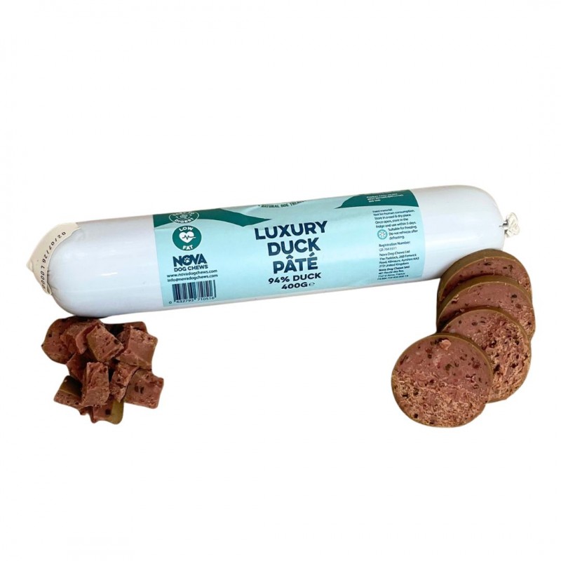 Antienos paštetas šunims – Luxury Duck Pate, 400 g – Paddock Farm
