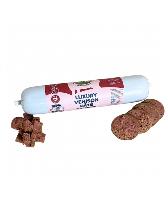 Stirnienos paštetas šunims – Luxury Venison Pate, 400 g – Paddock Farm