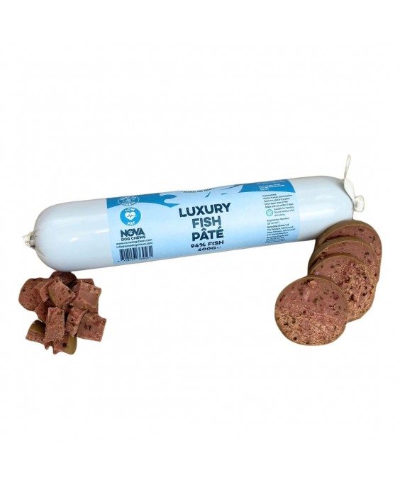 Žuvies paštetas šunims – Luxury Fish Pate, 400 g – Paddock Farm