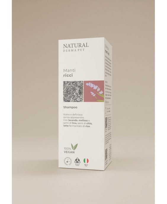 Natural Derma Pet – Šampūnas garbanotam ir banguotam kailiui, 200ml