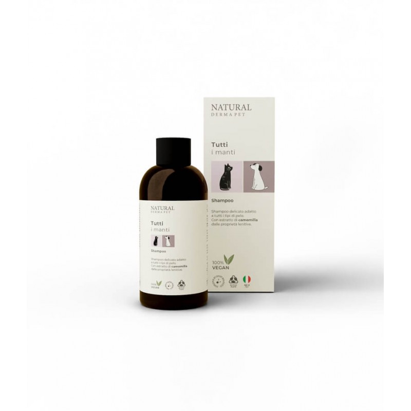 Natural Derma Pet Gentle & Soothing Shampoo – Šampūnas su ramunėlėmis visų tipų kailiui, 200ml