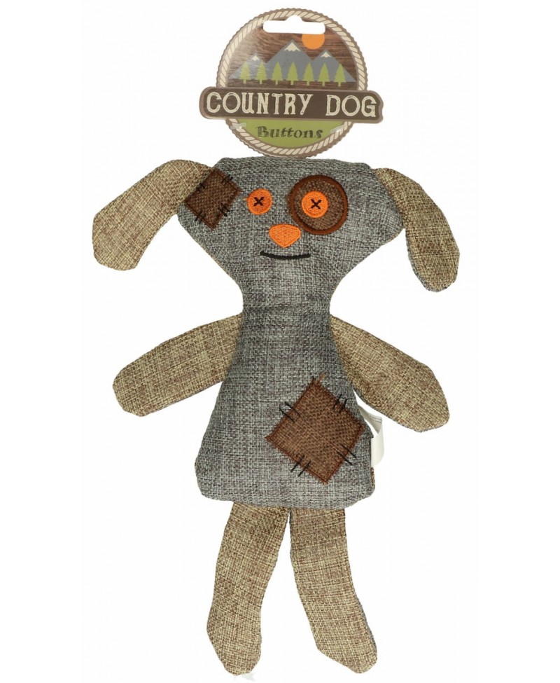 Ekologiškas pliušinis žaislas šunims Sagutės, Country Dog Buttons