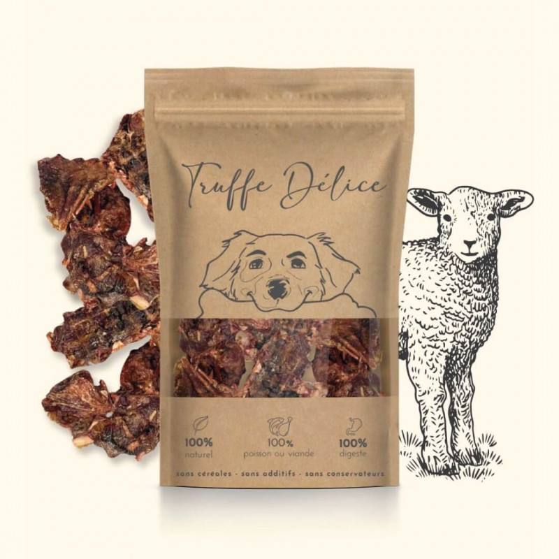 Truffe Délice ėriuko šonkauliai šunims – natūralus, hipoalerginis kramtalas, 200g