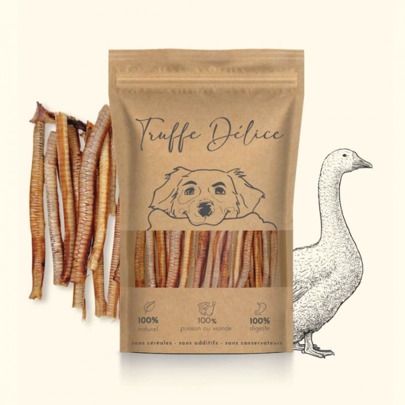 Truffe Délice žąsų trachėjos šunims – natūralus, sąnariams naudingas kramtalas, 100g