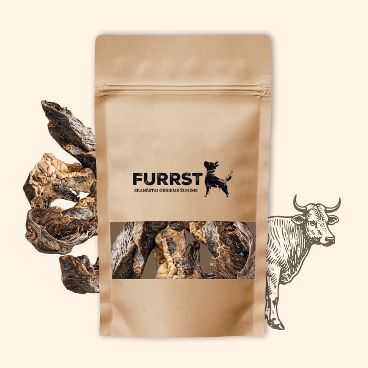 FURRST džiovinta jautienos širdis šunims – natūralus kramtalas, 100g
