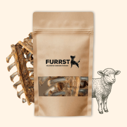 FURRST ėriuko kaklo kaulai šunims | Hipoalerginis kramtalas, 100g