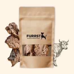 FURRST džiovinti jaučių plaučiai šunims | Natūralus kramtalas, 100g