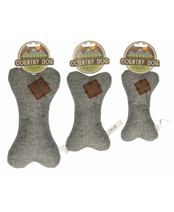 Ekologiškas pliušinis žaislas šunims Kaulas, Country Dog Chewie