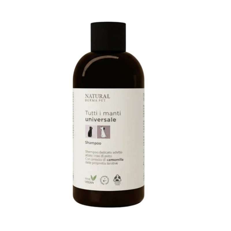 Natural Derma Pet šampūnas šunims ir katėms visų tipų kailiui, 200ml