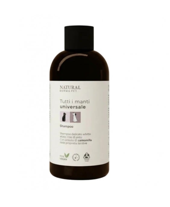 Natural Derma Pet šampūnas šunims ir katėms visų tipų kailiui, 200ml