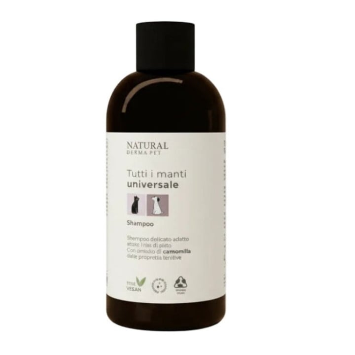Natural Derma Pet šampūnas šunims ir katėms visų tipų kailiui, 200ml