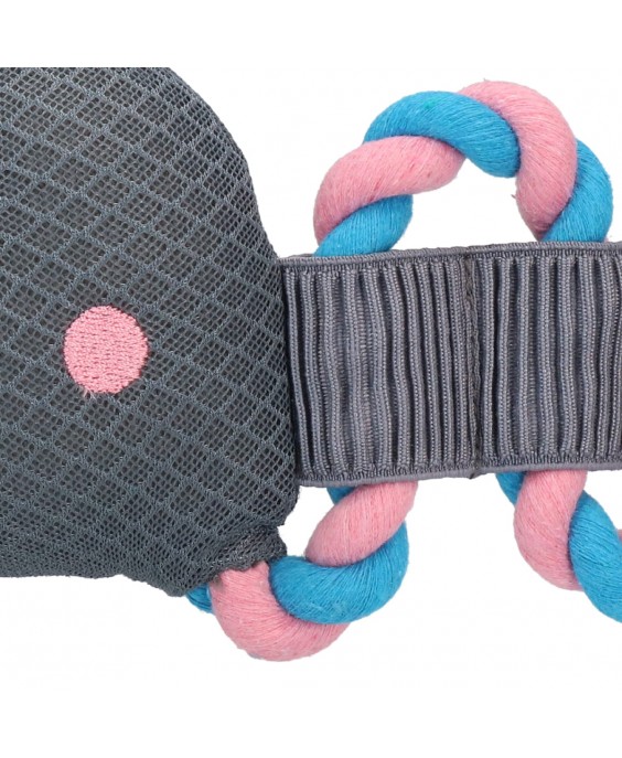 Neskęstantis žaislas su virve šunims Krokodilas, Crocky CoolPets