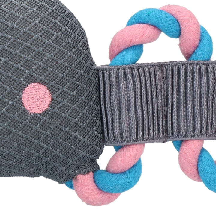 Neskęstantis žaislas su virve šunims Krokodilas, Crocky CoolPets