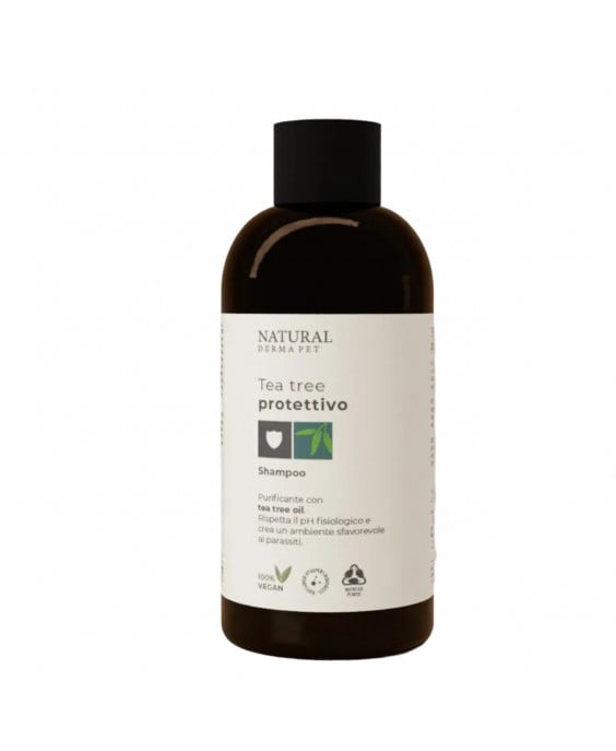 Natural Derma Pet giliai valantis šampūnas šunims su arbatmedžiu