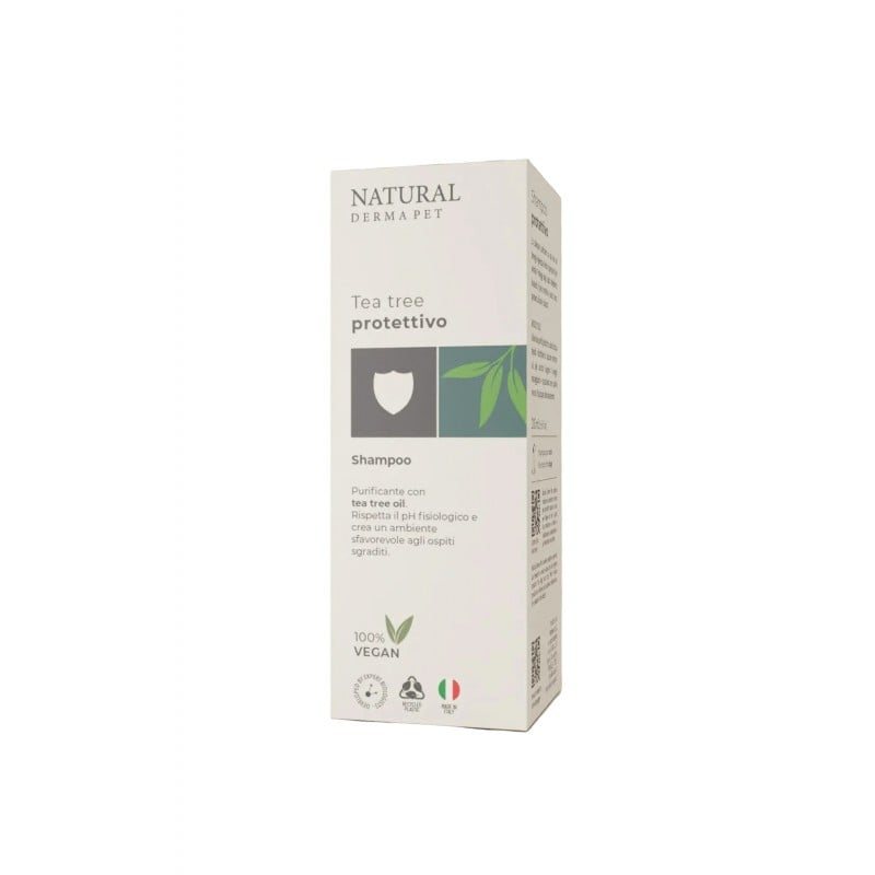 Natural Derma Pet giliai valantis šampūnas šunims su arbatmedžiu