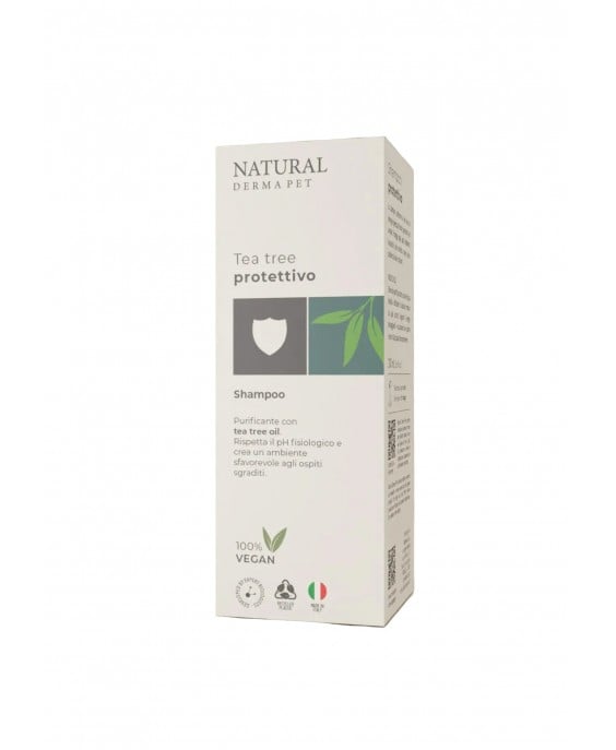 Natural Derma Pet giliai valantis šampūnas šunims su arbatmedžiu