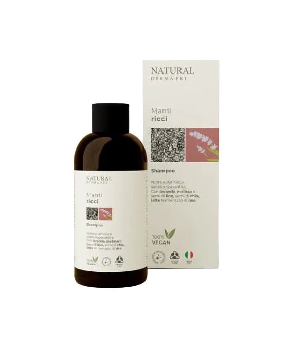 Natural Derma Pet – Šampūnas garbanotam ir banguotam kailiui, 200ml