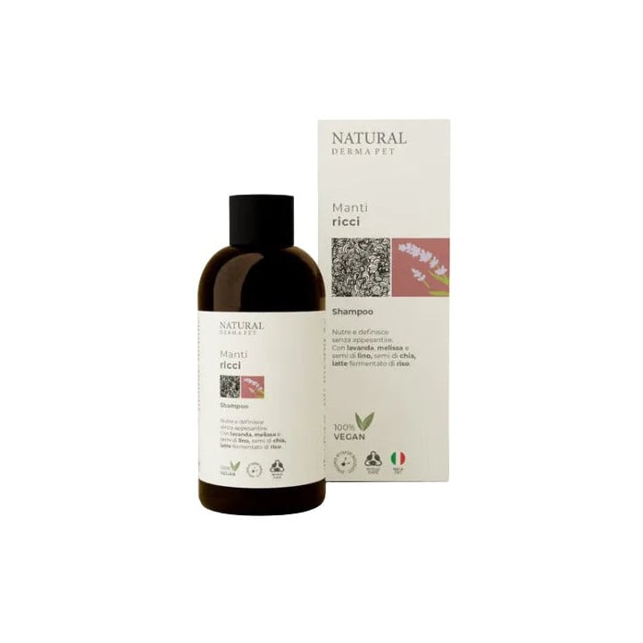 Natural Derma Pet – Šampūnas garbanotam ir banguotam kailiui, 200ml