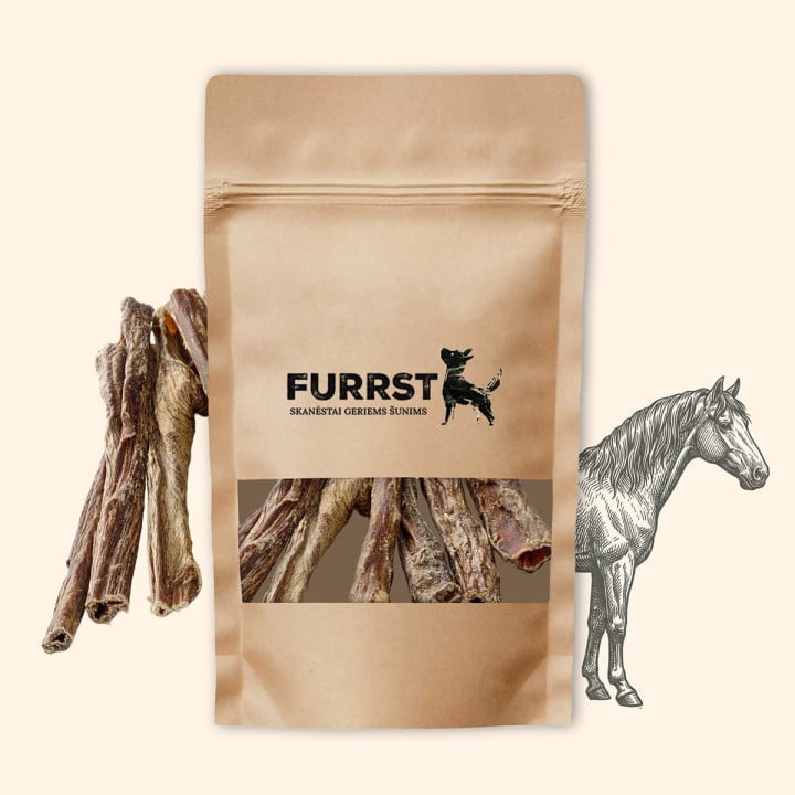 FURRST arklių stemplės šunims | Hipoalerginis kramtalas, 100g