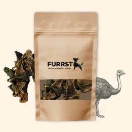 FURRST strutienos skrandžiai šunims | Hipoalerginis skanėstas, 100g