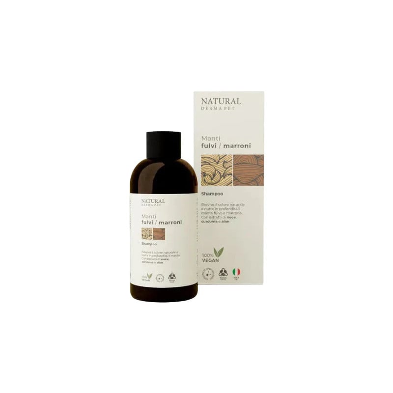 Natural Derma Pet – Šampūnas rudam ir raudonam kailiui, 200ml