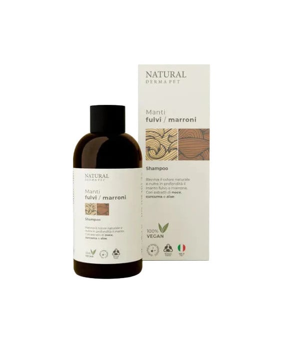 Natural Derma Pet – Šampūnas rudam ir raudonam kailiui, 200ml